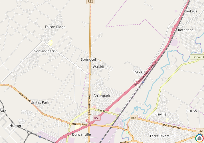 Map location of Waldrift